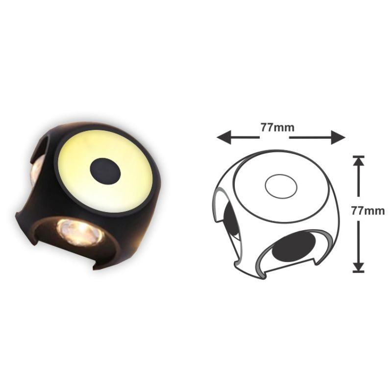 5 way sunny wall light